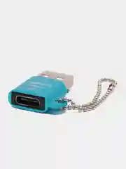 Синий переходник Type-C для передачи данных, зарядка iPhone Type-С usb 3.0, аудиоконвертер