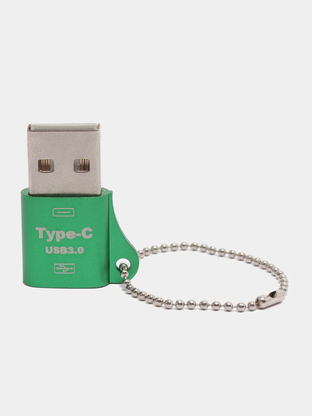 Зеленый переходник Type-C для передачи данных, зарядка iPhone Type-С usb 3.0, аудиоконвертер