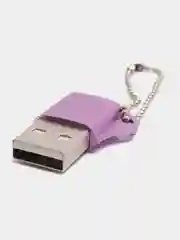 Фиолетовый переходник Type-C для передачи данных, зарядка iPhone Type-С usb 3.0, аудиоконвертер