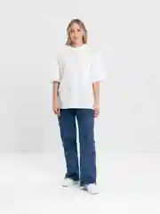 Молочный футболка оверсайз