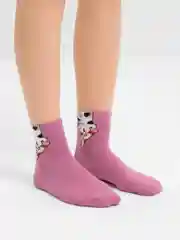 Розовый носки женские "Лапки"