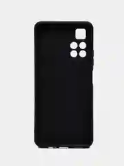 Черный чехол силиконовый с принтом для Xiaomi Poco M4 Pro 5G