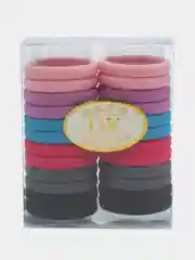 Розовый резинки для волос, бесшовные, 4,5 см, 24 штуки