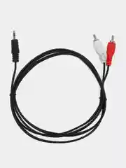 Аудио кабель Telecom TAV7183, 3.5 мм Jack to 2RCA, переходник, тюльпан