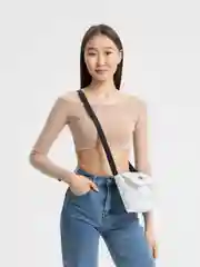 Белый сумка женская через плечо