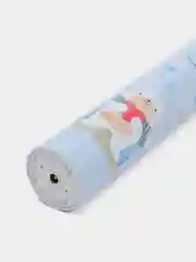 Голубой электрическая детская зубная щетка, USB-зарядка, 4 насадки
