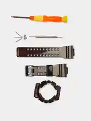 Черный ремешок прозрачный G-Shock GA100