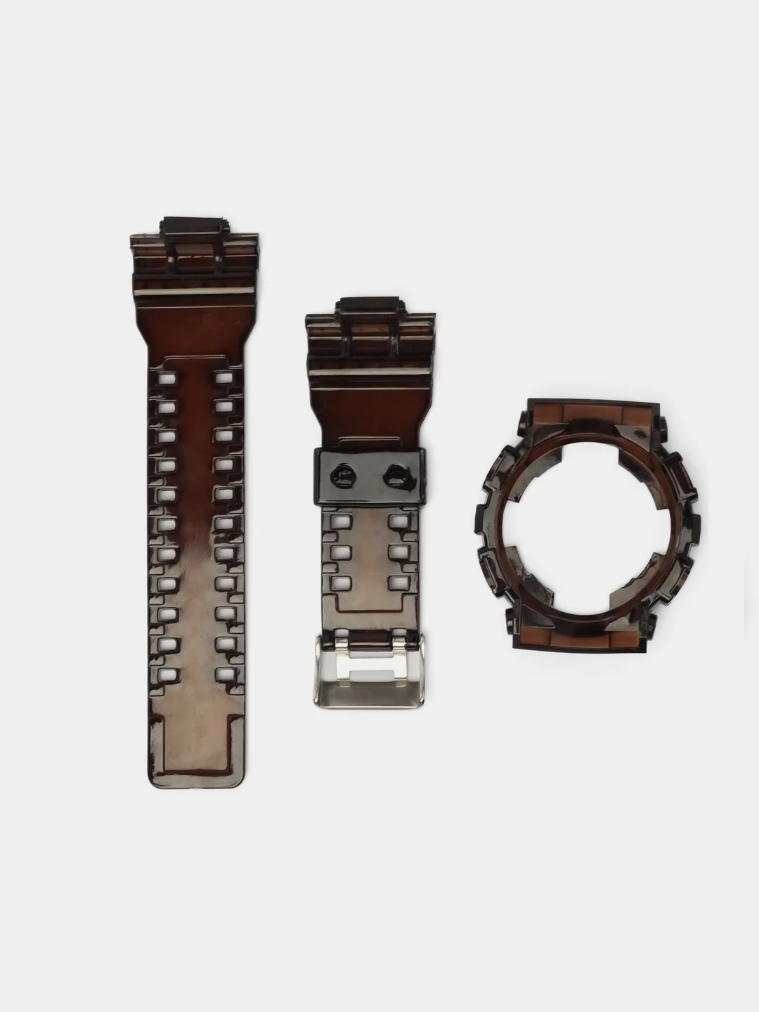 Черный ремешок прозрачный G-Shock GA100