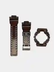 Черный ремешок прозрачный G-Shock GA100