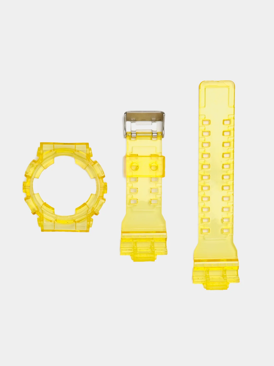 Желтый ремешок прозрачный G-Shock GA100