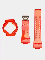 Алый ремешок прозрачный G-Shock GA100