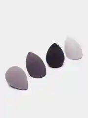 Фиолетовый набор спонжей для макияжа, 4 штуки