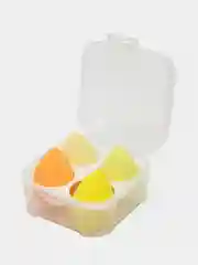 Желтый набор спонжей для макияжа, 4 штуки