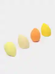 Желтый набор спонжей для макияжа, 4 штуки