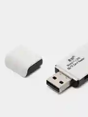 Белый картридер USB SD TF microSD переходник для флешкарт 2в1 адаптер карт памяти для компьютера