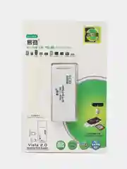 Белый картридер USB SD TF microSD переходник для флешкарт 2в1 адаптер карт памяти для компьютера