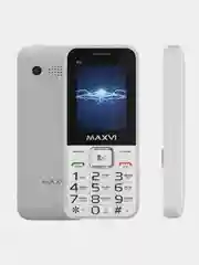 Белый мобильный телефон Maxvi P2, С КАМЕРОЙ, ФУНКЦИЯ POWER BANK, АККУМУЛЯТОР 2700мАч