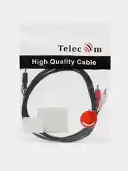 Аудио кабель Telecom TAV7183, 3.5 мм Jack to 2RCA, переходник, тюльпан