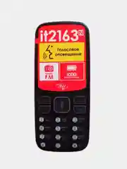 Черный мобильный телефон Itel 2163N