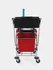 Тележка уборочная, 1-съемное ведро 25л, механический отжим, корзина, BRABIX