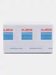 Полотенца бумажные 190шт, LAIMA, 1-сл, белые, КОМПЛЕКТ 21пач,22,5х20,5,Z-сл, 112517