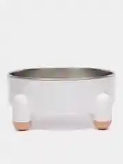 Белый миска для кошек и собак