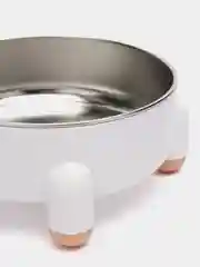 Белый миска для кошек и собак