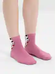 Вишнёвый носки женские, с котиком