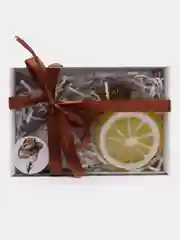 Лимонный мыло ручной работы. Подарочные наборы для мужчин