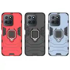 Чехол противоударный с кольцом на Honor X6 (Хонор Х6)