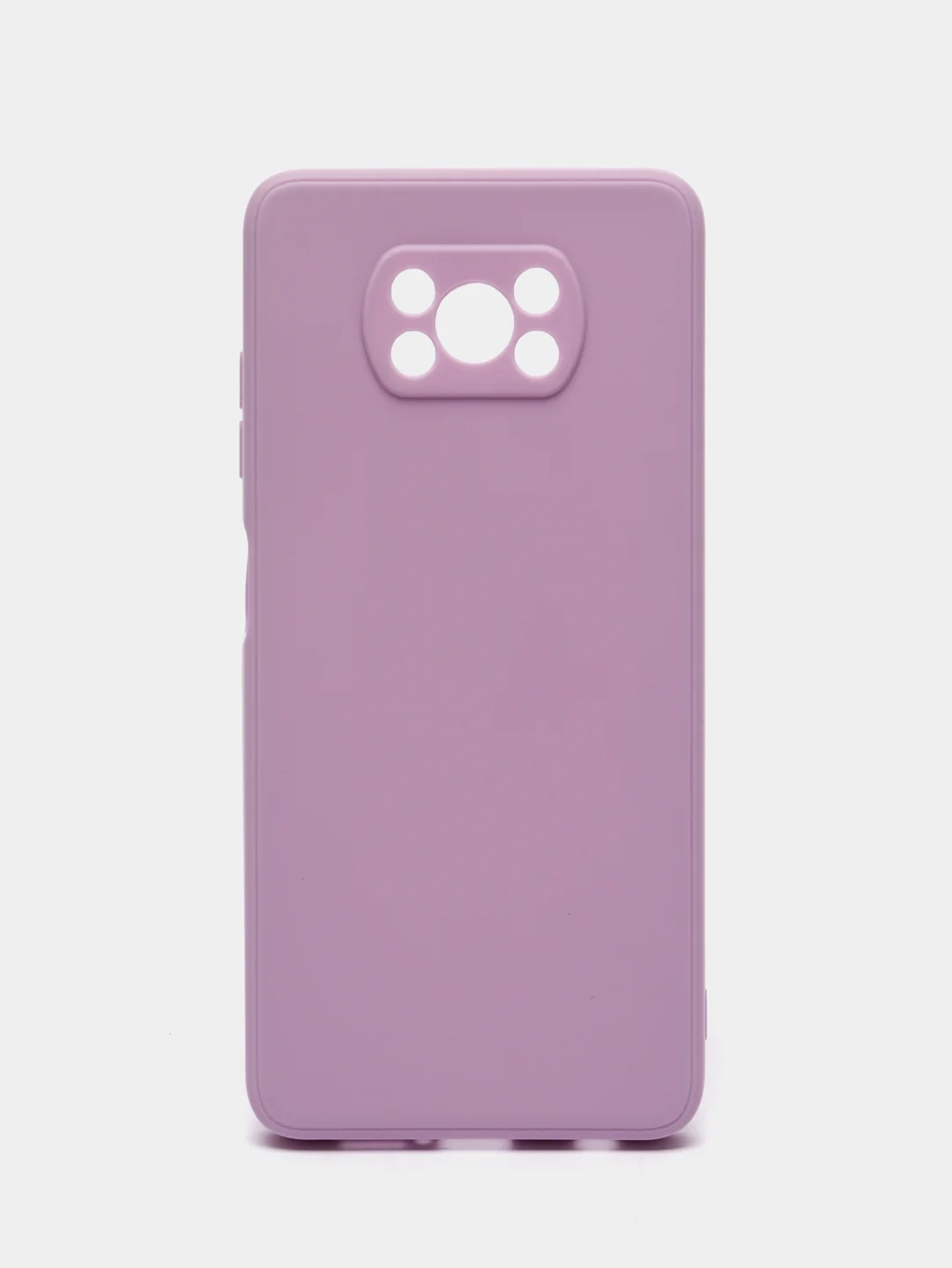 Лавандовый силиконовый чехол для Xiaomi Poco X3 NFC / X3 Pro, с защитой камеры