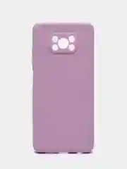 Лавандовый силиконовый чехол для Xiaomi Poco X3 NFC / X3 Pro, с защитой камеры