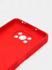Красный силиконовый чехол для Xiaomi Poco X3 NFC / X3 Pro, с защитой камеры