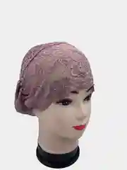 Бежевый меланж шапка летняя