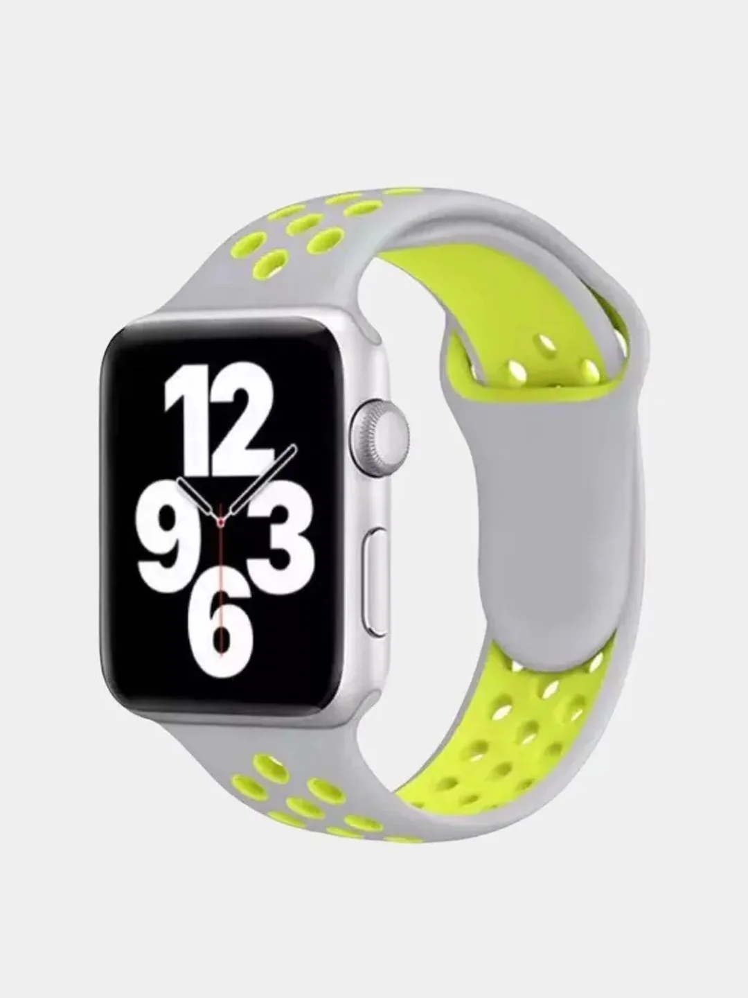 Серый ремешок для Apple Watch 3/4/5/6/7/8/9/SE