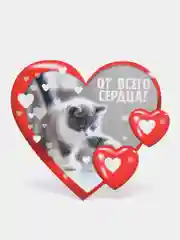 Зелёный хаки открытки-валентинки