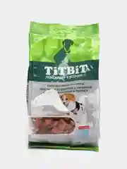 Лакомство для щенков TiTBiT, хрустящие подушечки со вкусом кролика и творога, 95г