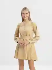 Бежевый платье повседневное "Агния"