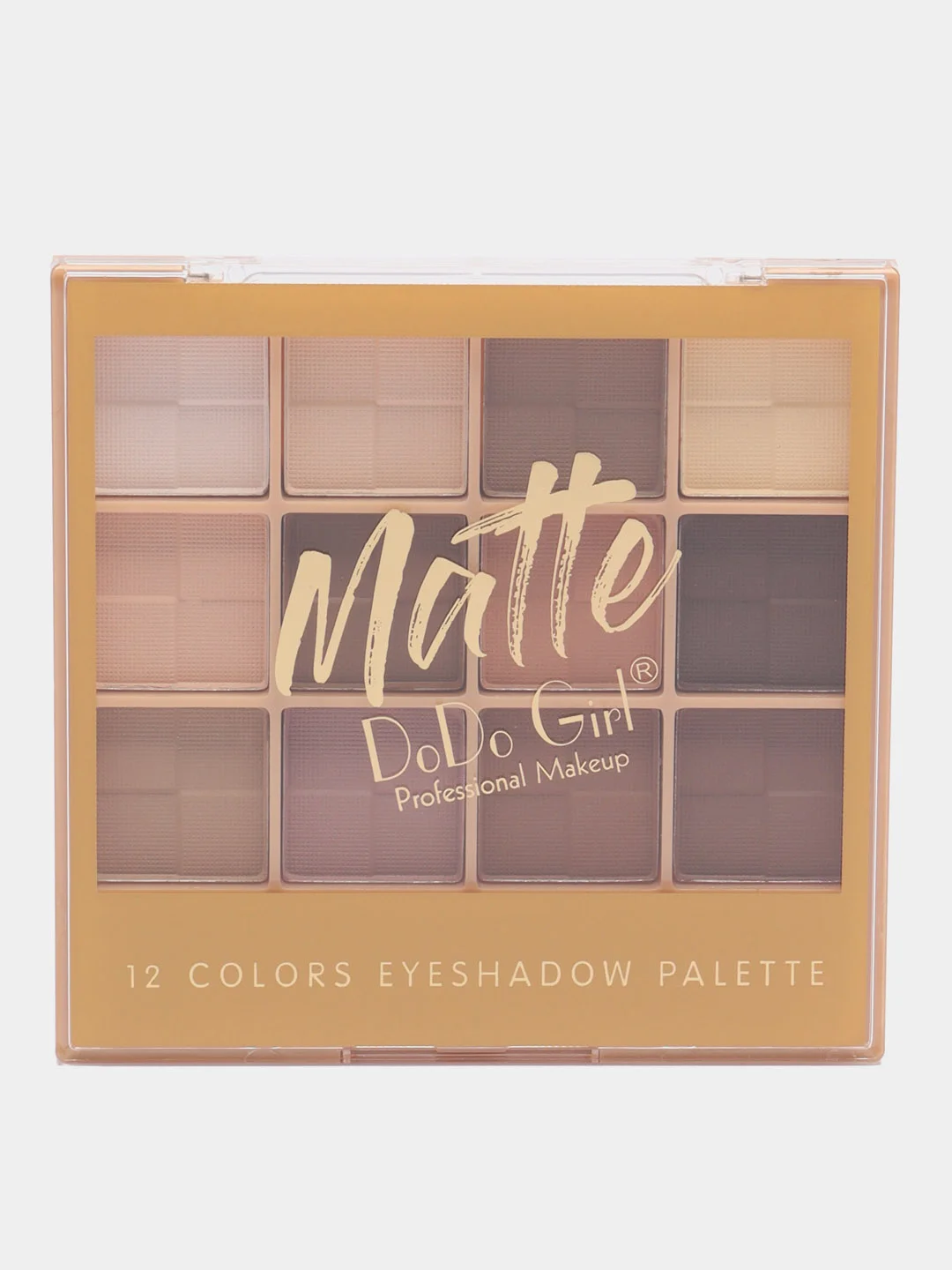 Палетка матовых теней для век DoDo Girl Matte Eyeshadow, 12 цветов