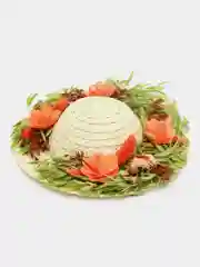 Оранжевый декоративное настенное украшение Lillo "Шляпа", 23 см
