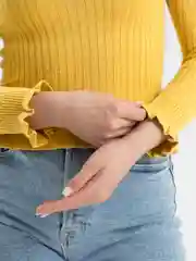 Желтый кофта женская, подростковая, для девочек с открытыми плечами