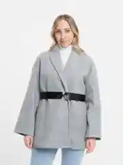 Серый пальто женское, кашемир