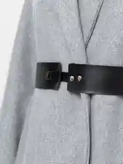 Серый пальто женское, кашемир