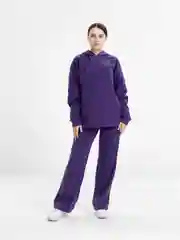 Фиолетовый спортивный костюм, женский