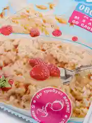 Каша овсяная, со вкусом малина со сливками, 35 г