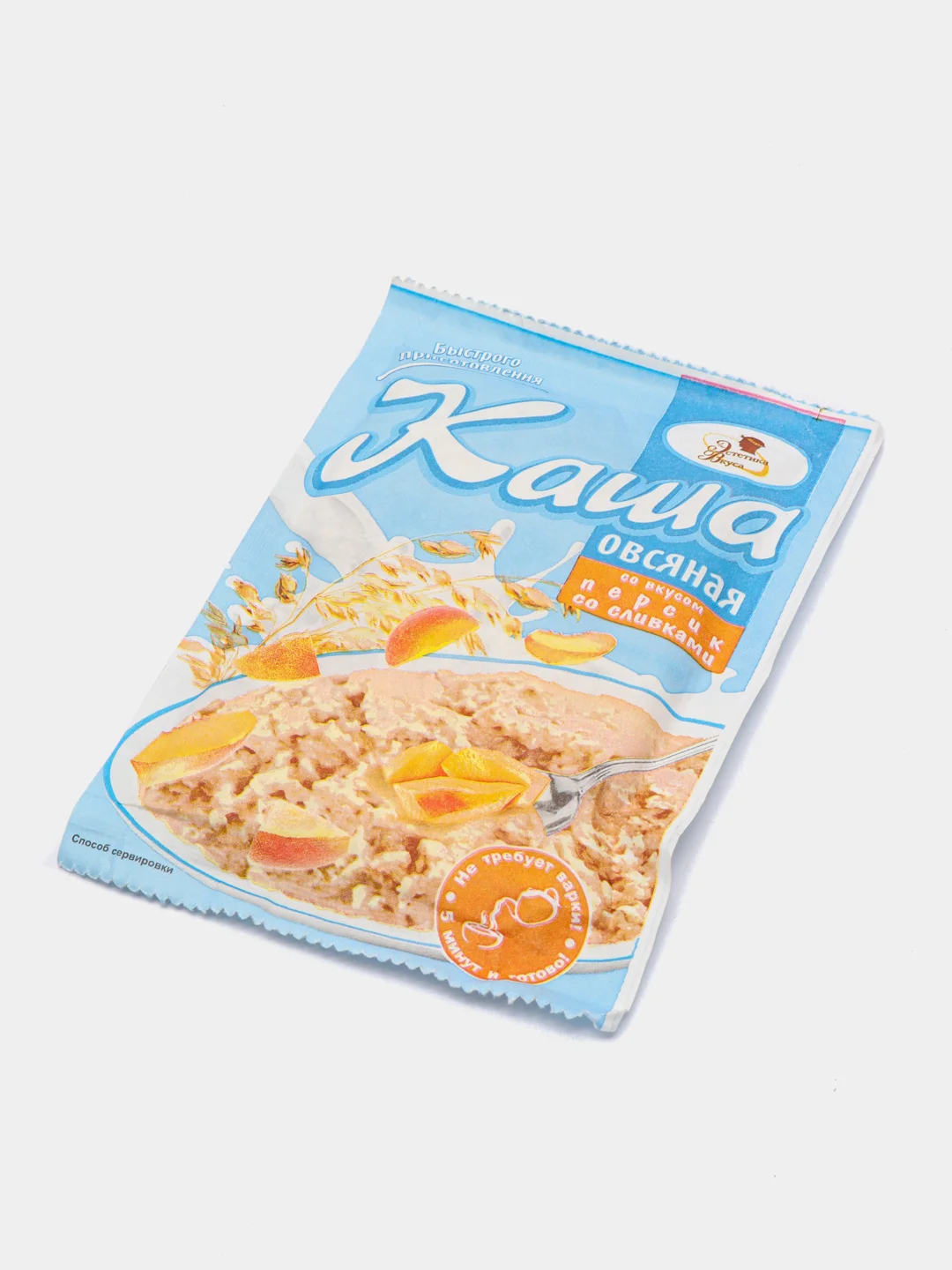 Каша овсяная, со вкусом персика со сливками, 35 г