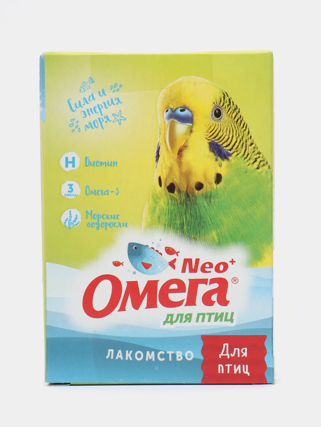 Лакомство "Омега Neo+" корм для птиц гранулы, для оперения при линьке, 50 гр
