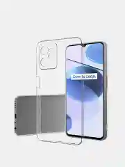 Прозрачный чехол силиконовый для Realme C35 (Реалми С35), матовый