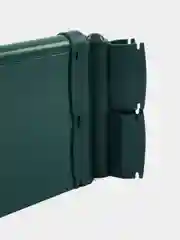 Зеленый клумба с поворотными углами из полимерного материала