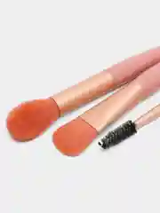 Розовый набор профессиональных кистей для макияжа